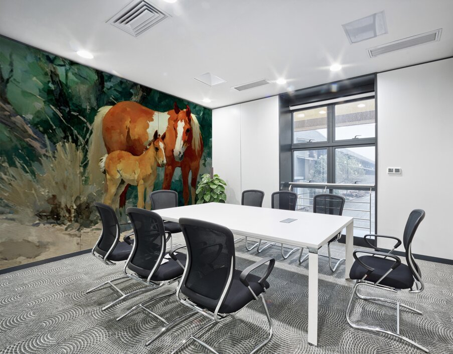 Desert Companions – Mare and Foal Western Print Wall Printing