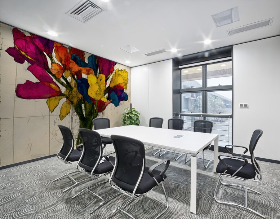 Rainbow Bouquet – Vibrant Floral Still Life Print Wall Printing