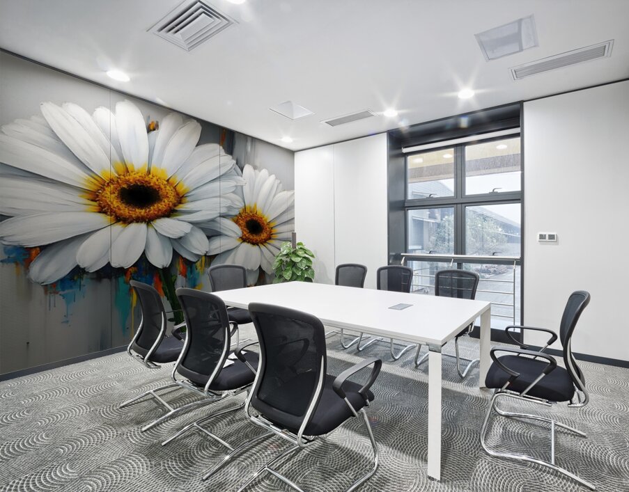 Dripping Daisies – Melting Floral Art Print Wall Printing