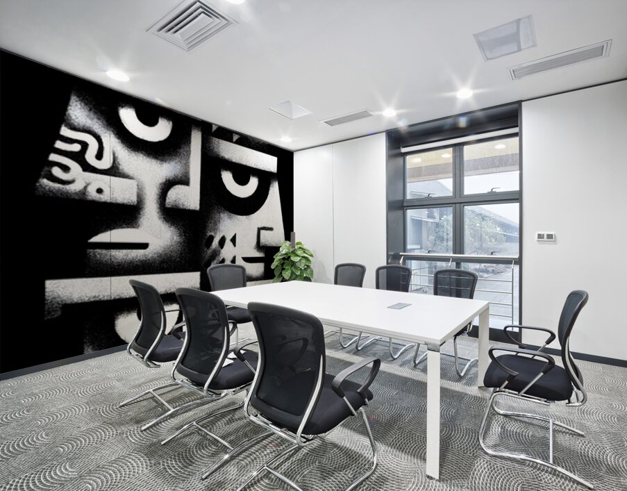 Aztec Sun God – Tribal Mask Art Print Wall Printing