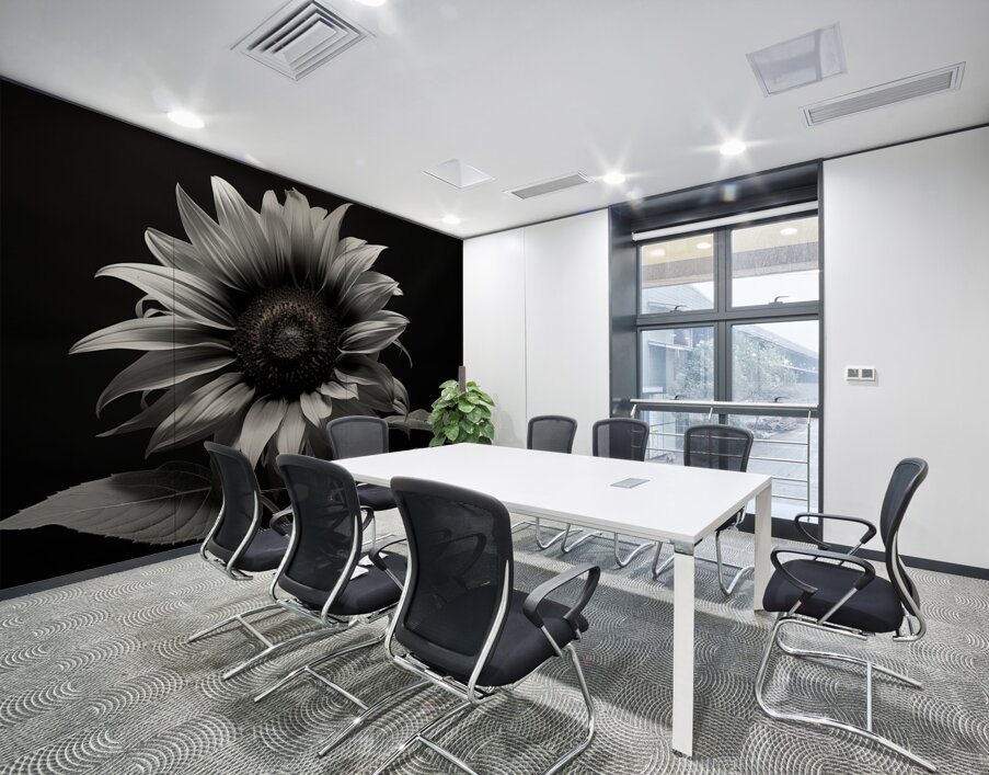 Obsidian Petals – Dark Botanical Fine Art Print Wall Printing