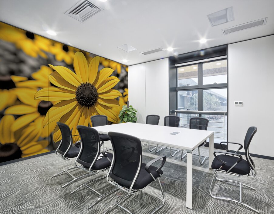 Radiant Reverie – Yellow Blossom Panorama Print Wall Printing