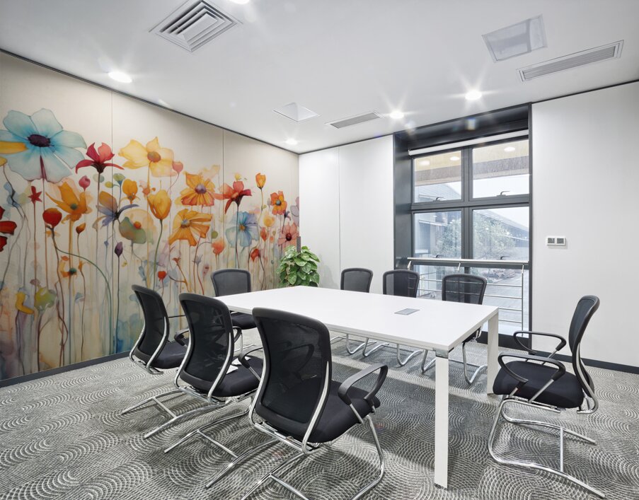 Audacious – Abstract Floral Print Wall Printing