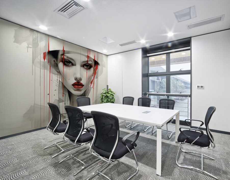 Psychosis – Abstract Expression Portrait Art Print Wall Printing