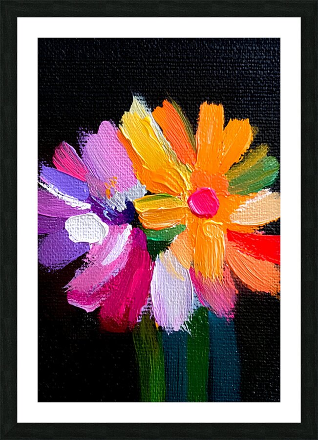 Eclat De Couleurs - Color Shout - Bold Floral Art Prints Picture Frame print