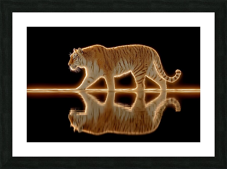 Golden Monarch – Tiger Reflection Print Picture Frame print