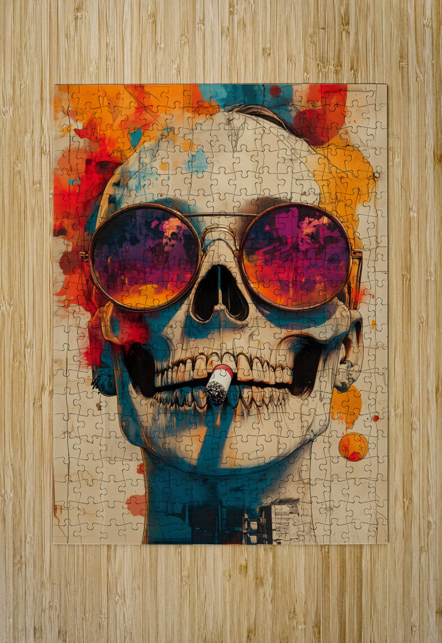 Boss Energy - Pop Surreal Skull Art Prints Savage Art Prints Puzzle printing