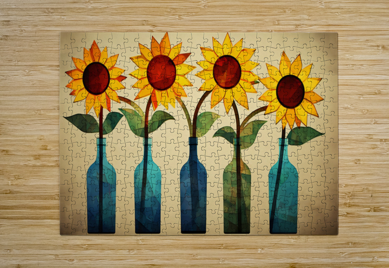 Hold The Line - Sunflower Row Art Prints Savage Art Prints Puzzle printing