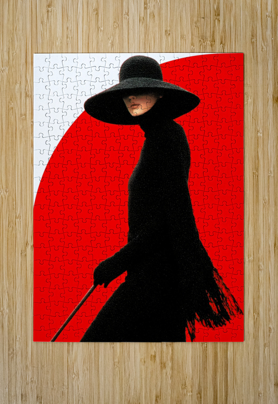 Lady of Mystery – Vintage Noir Fashion Art Print Savage Art Prints Puzzle printing