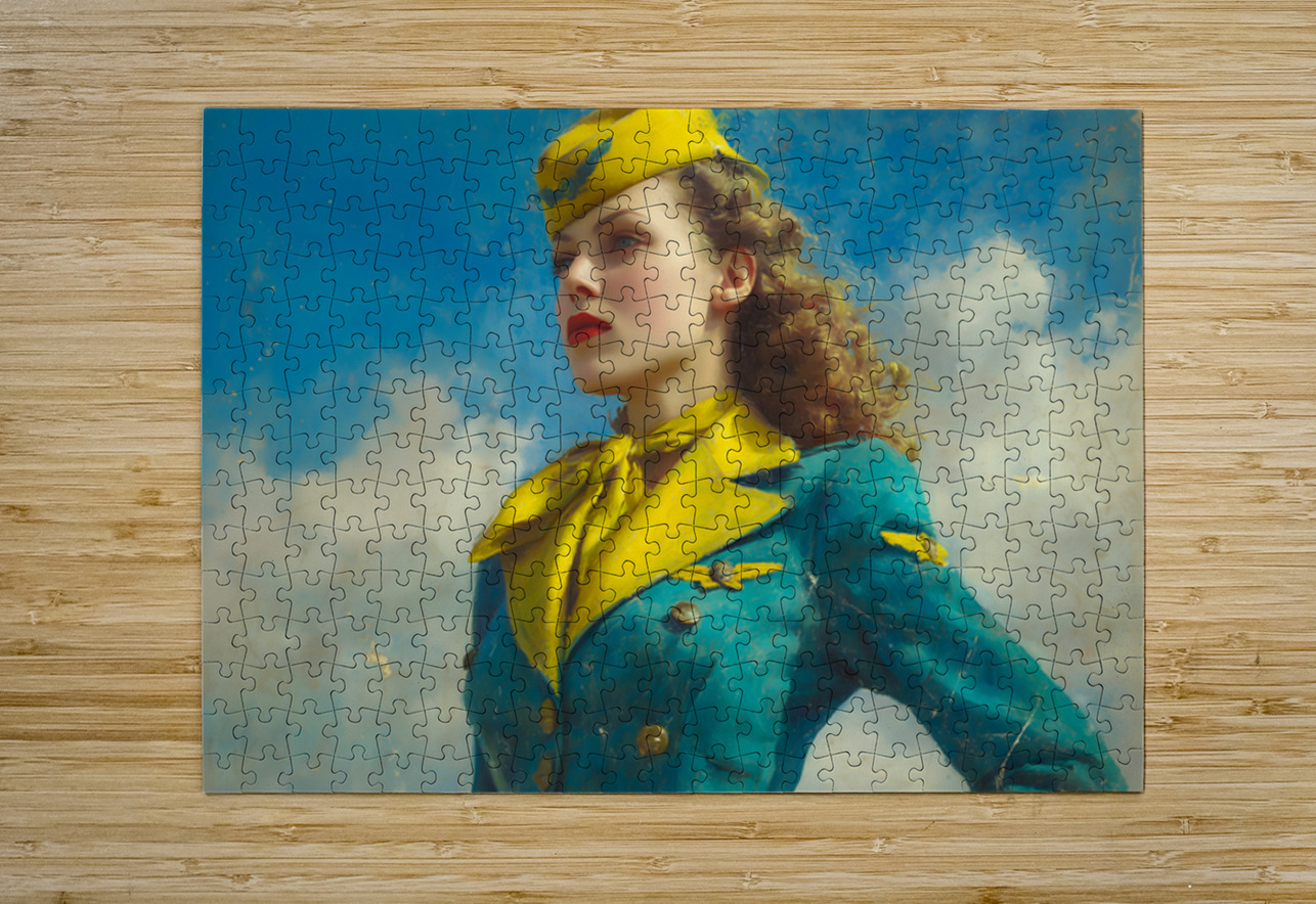 Pride of the Sky – Vintage Portrait Art Print Savage Art Prints Puzzle printing