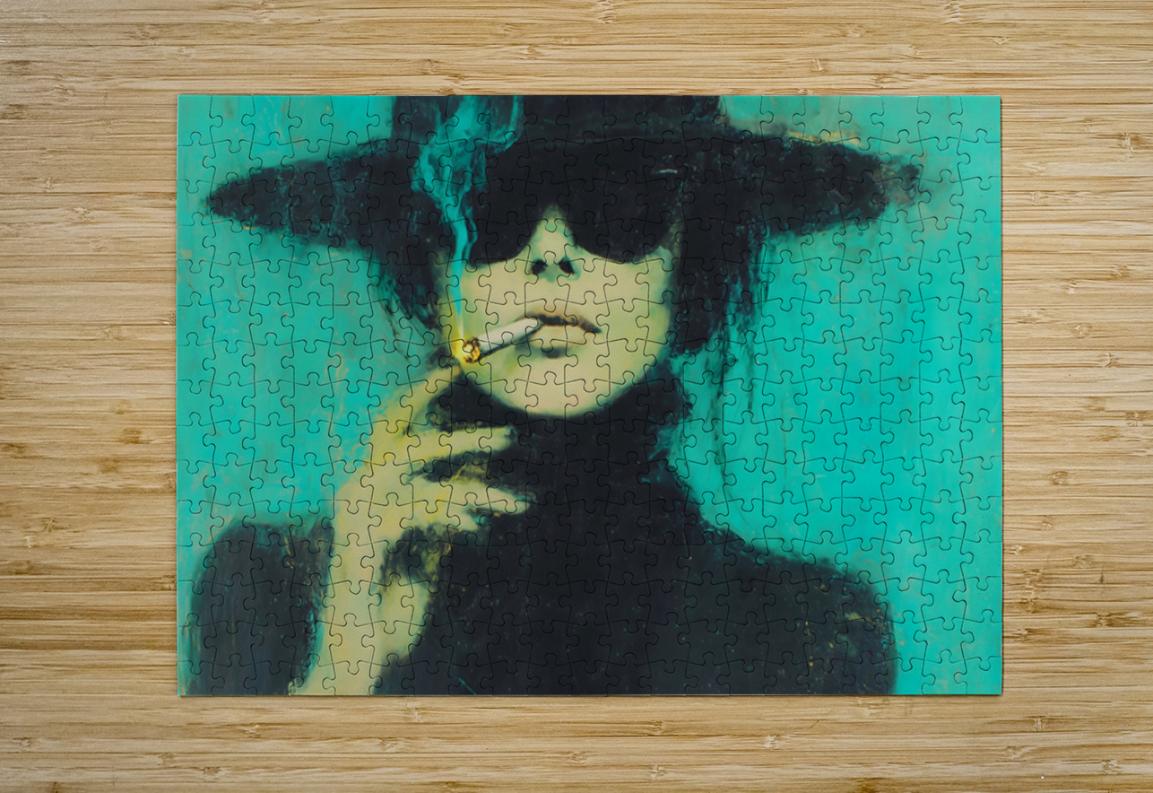 The Hidden Gaze – Vintage Fashion Art Print Savage Art Prints Puzzle printing