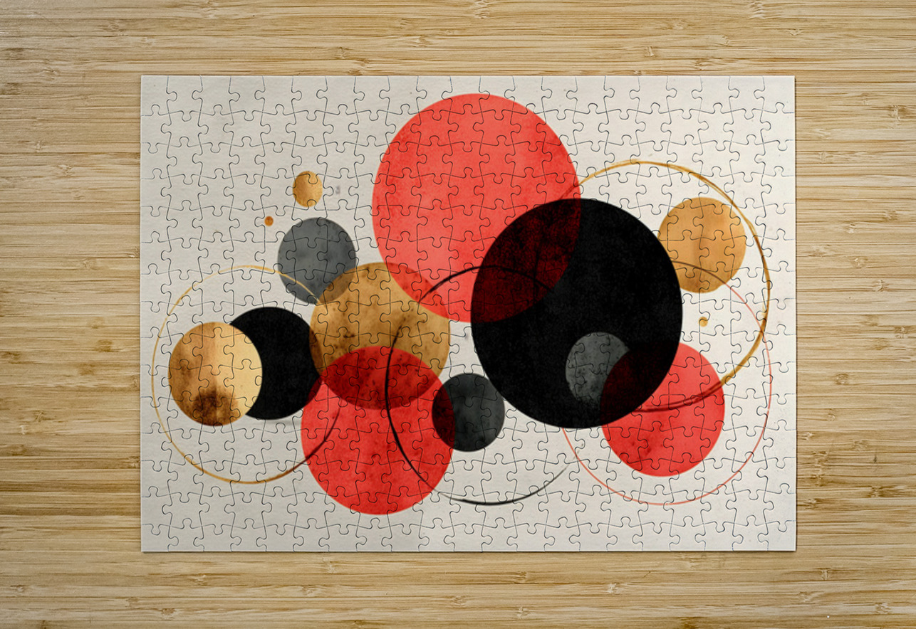 Celestial Orbits – Minimalist Geometry Art Print Savage Art Prints Puzzle printing