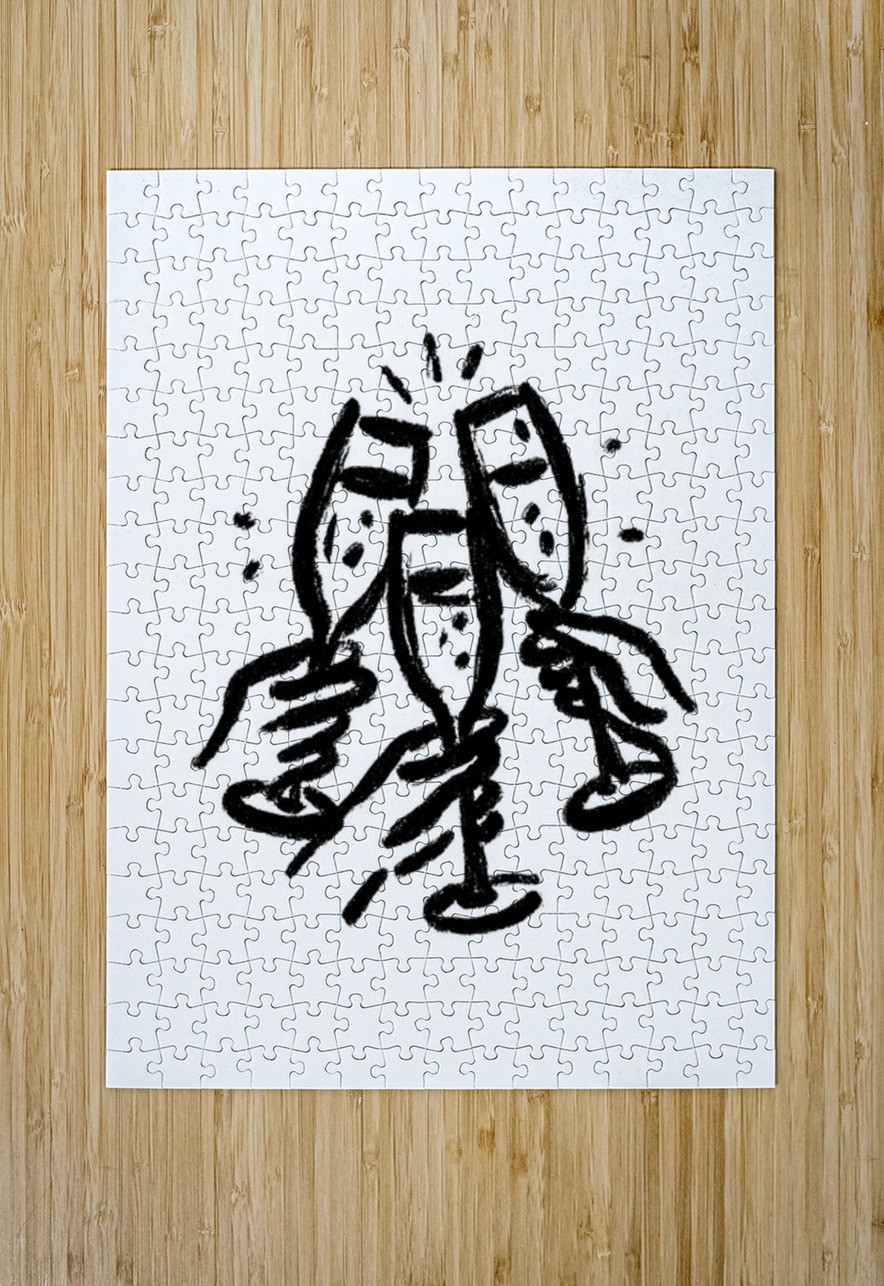 Happy New Year – Festive Celebration Art Print Savage Art Prints Puzzle printing