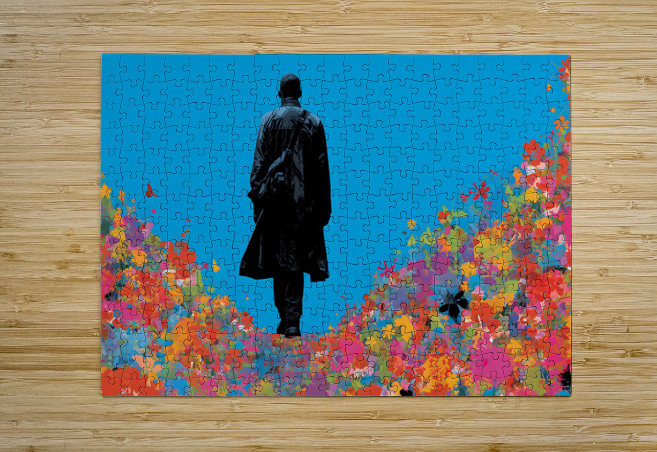 The Bloom Walk – Pop Art Silhouette Art Print Savage Art Prints Puzzle printing