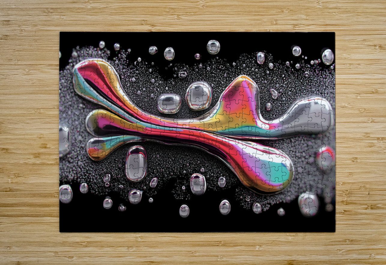 Chromatic Surge – Fluid Abstract Print Savage Art Prints Puzzle printing