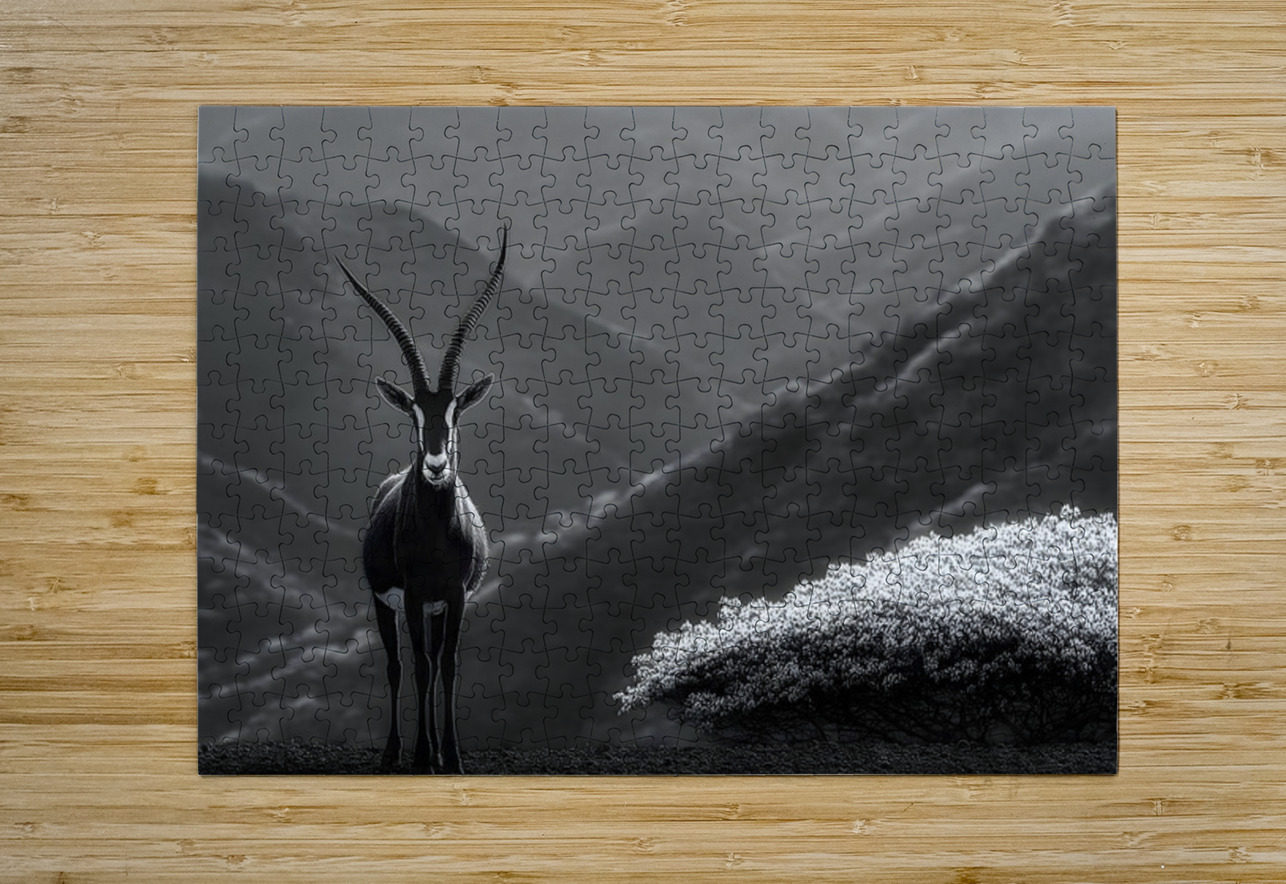 Silent Horn – Saola Print Savage Art Prints Puzzle printing