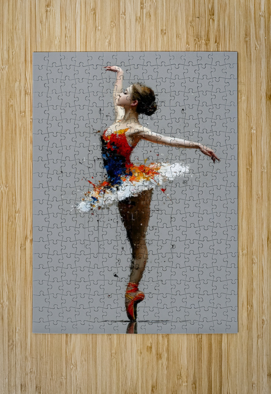 Painted Arabesque – Ballerina Print Savage Art Prints Puzzle printing