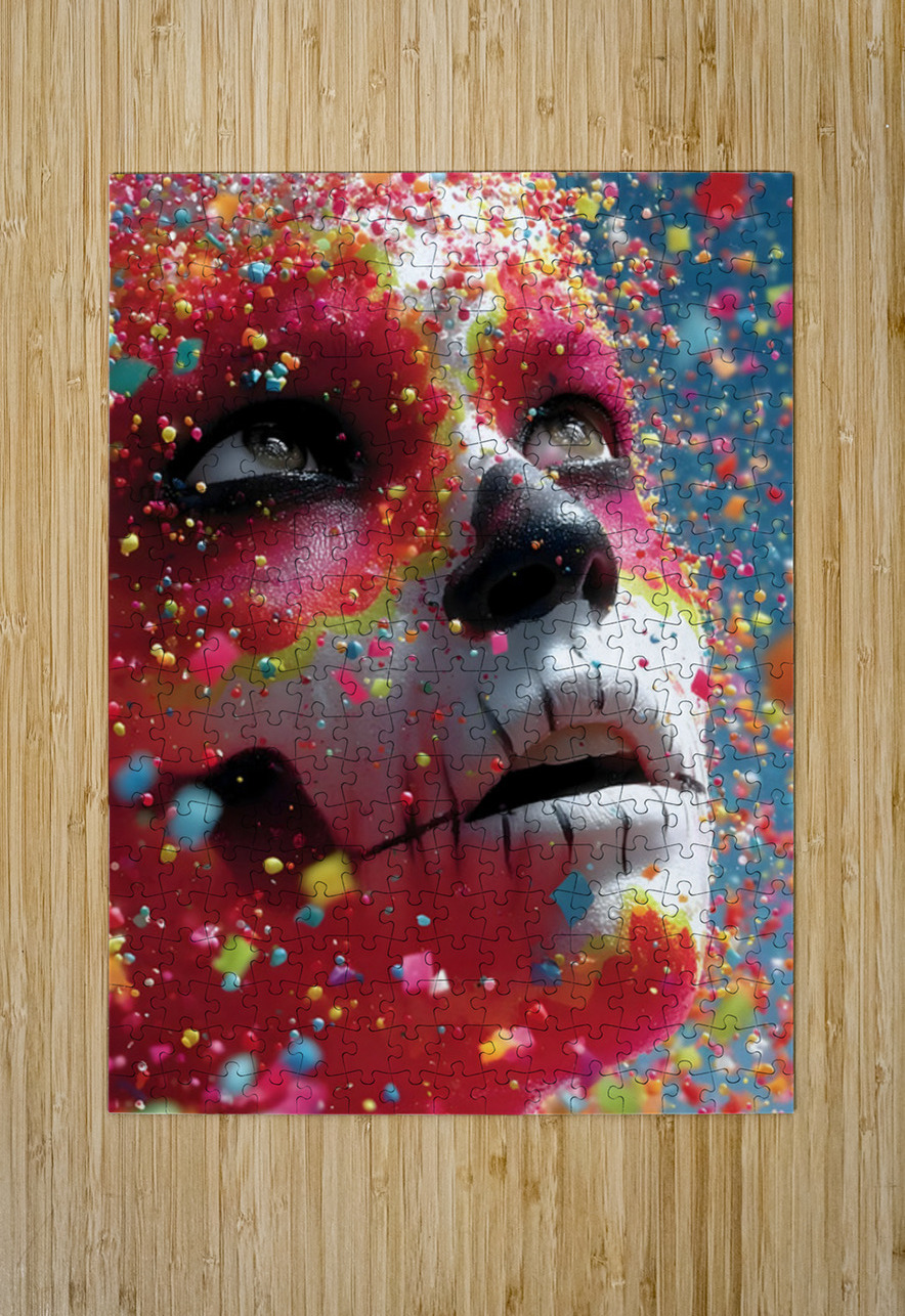 Crimson Skull – Abstract Sugar Skull Art Print Savage Art Prints Puzzle printing