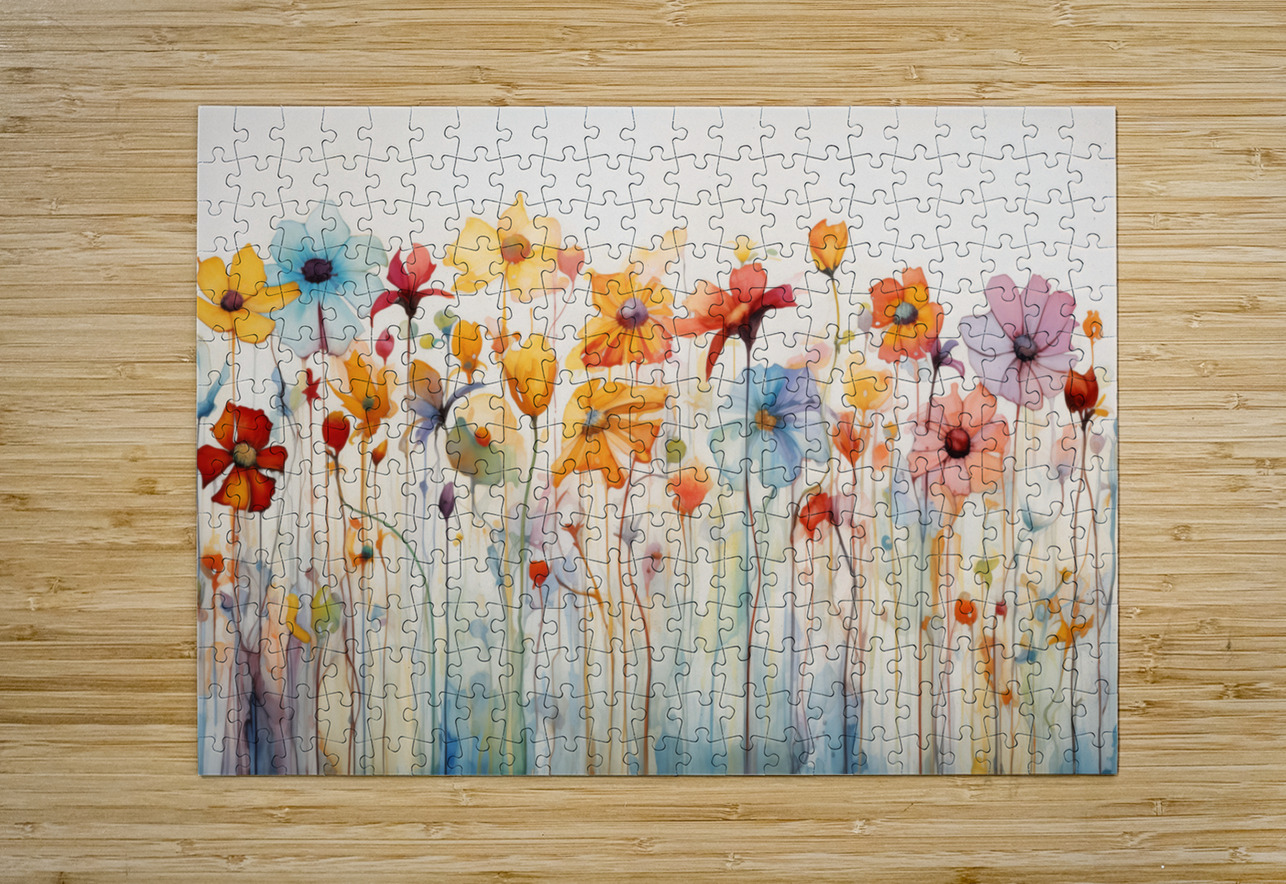 Audacious – Abstract Floral Print Savage Art Prints Puzzle printing