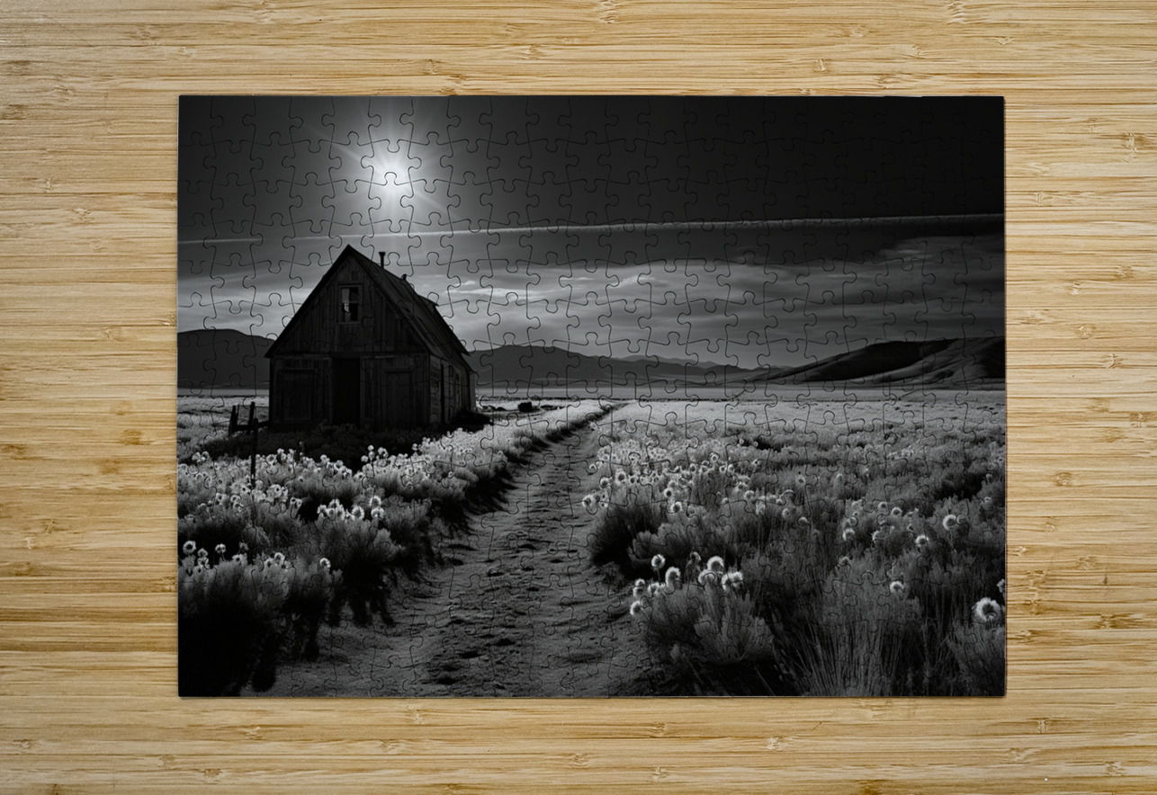 Chem Trail - Minimal Sky Art Prints Savage Art Prints Puzzle printing