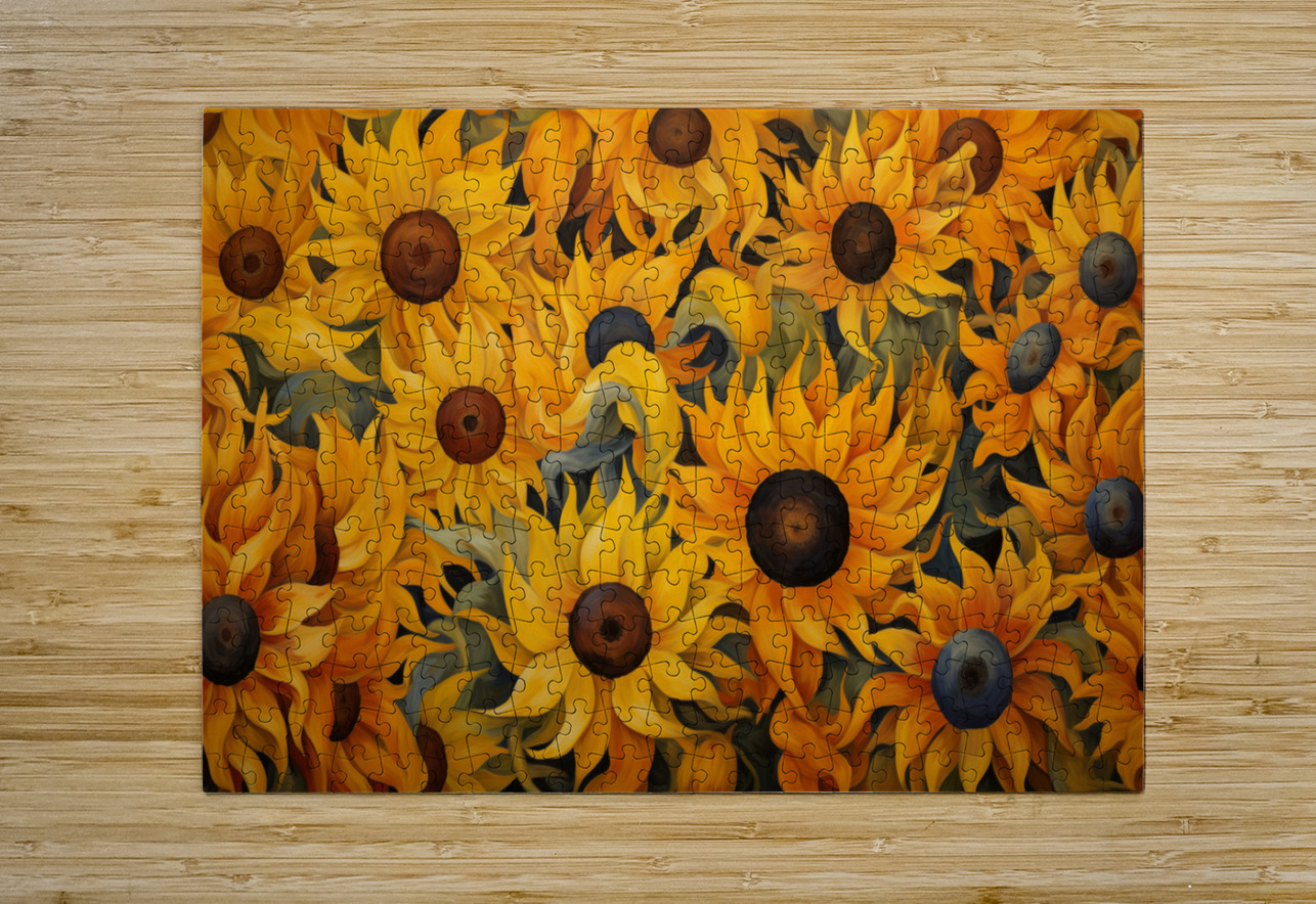 Jubilee - Sunflower Celebration Art Prints Savage Art Prints Puzzle printing