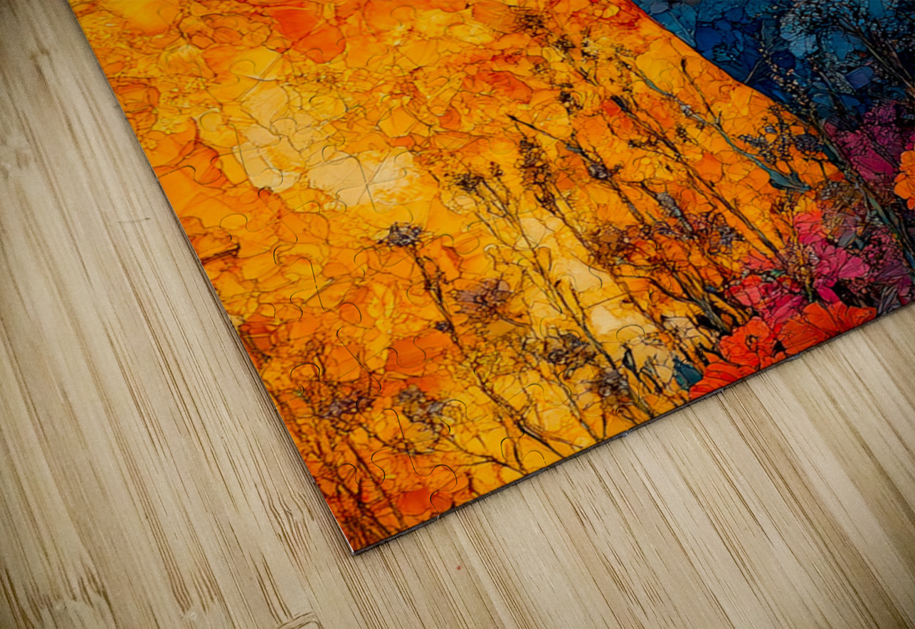 Cempasuchil Eterna - Eternal Marigold - Marigold Floral Art Prints Savage Art Prints Puzzle