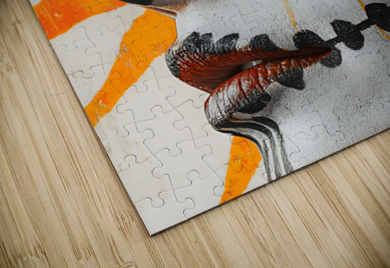 Hija Del Sol Azteca - Daughter Of The Aztec Sun - Dia de los Muertos Art Prints Savage Art Prints Puzzle