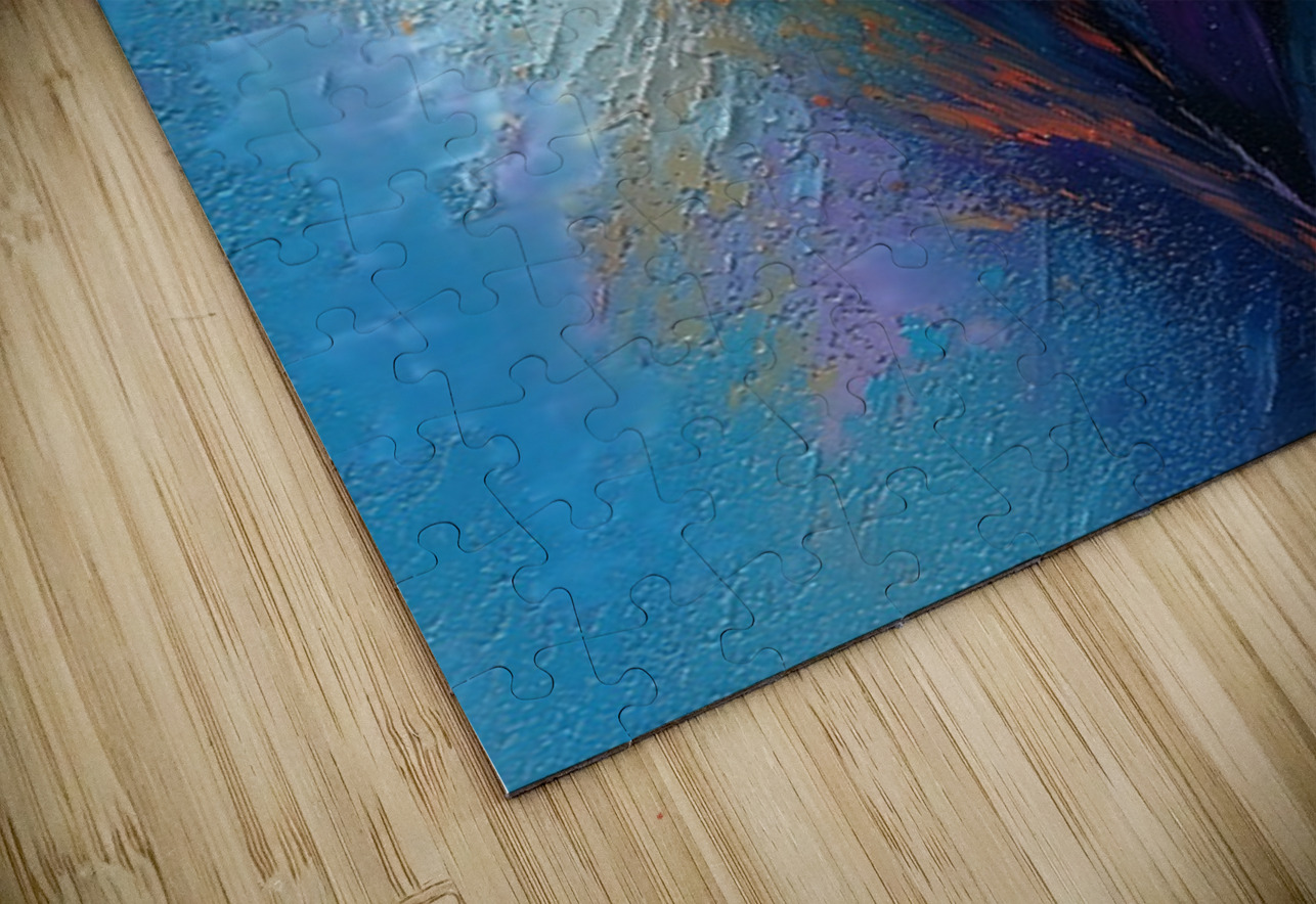 Floraison Au Crepuscule - Twilight Bloom - Contemporary Floral Art Prints Savage Art Prints Puzzle