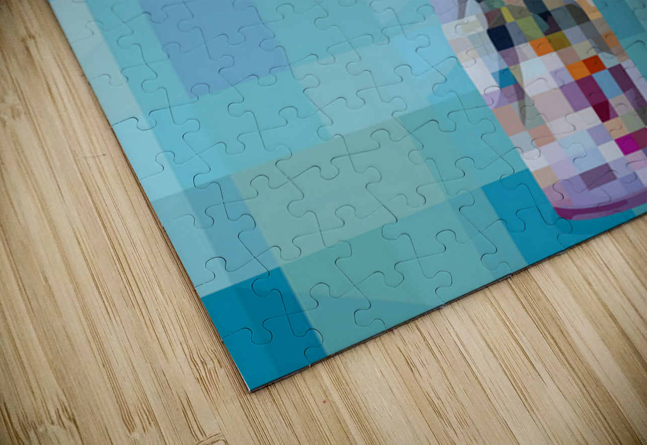 Verre De Lumiere - Glass Of Light - Glass Vase Floral Art Prints Savage Art Prints Puzzle