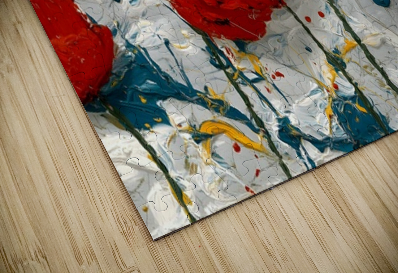 Fleurs En Mouvement - Flowers In Motion - Dynamic Floral Art Prints Savage Art Prints Puzzle