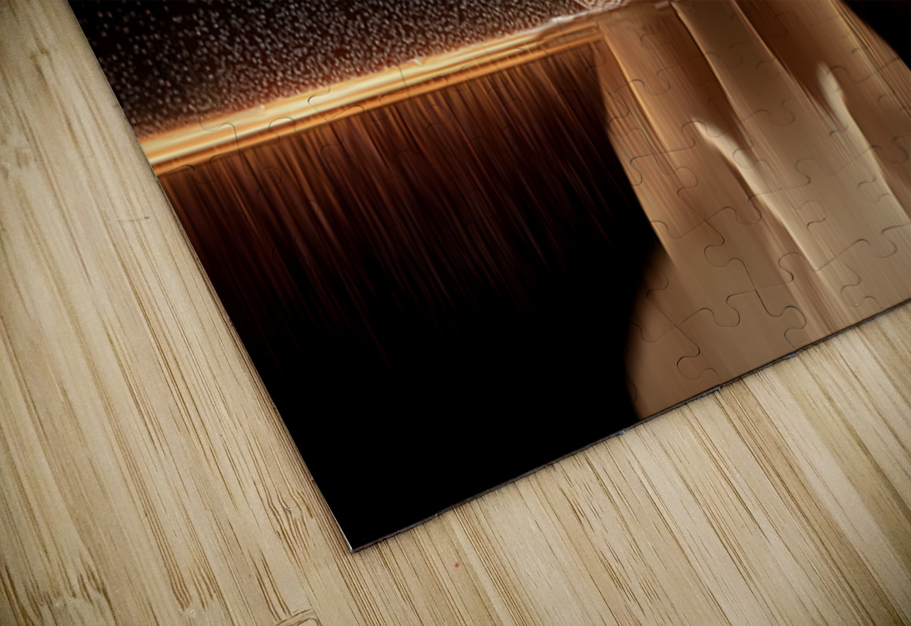 Golden Stillness – Elephant Reflection Print Savage Art Prints Puzzle