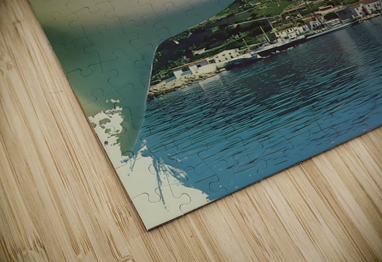 Memories in Blue – Vintage Collage Poster Art Print Savage Art Prints Puzzle