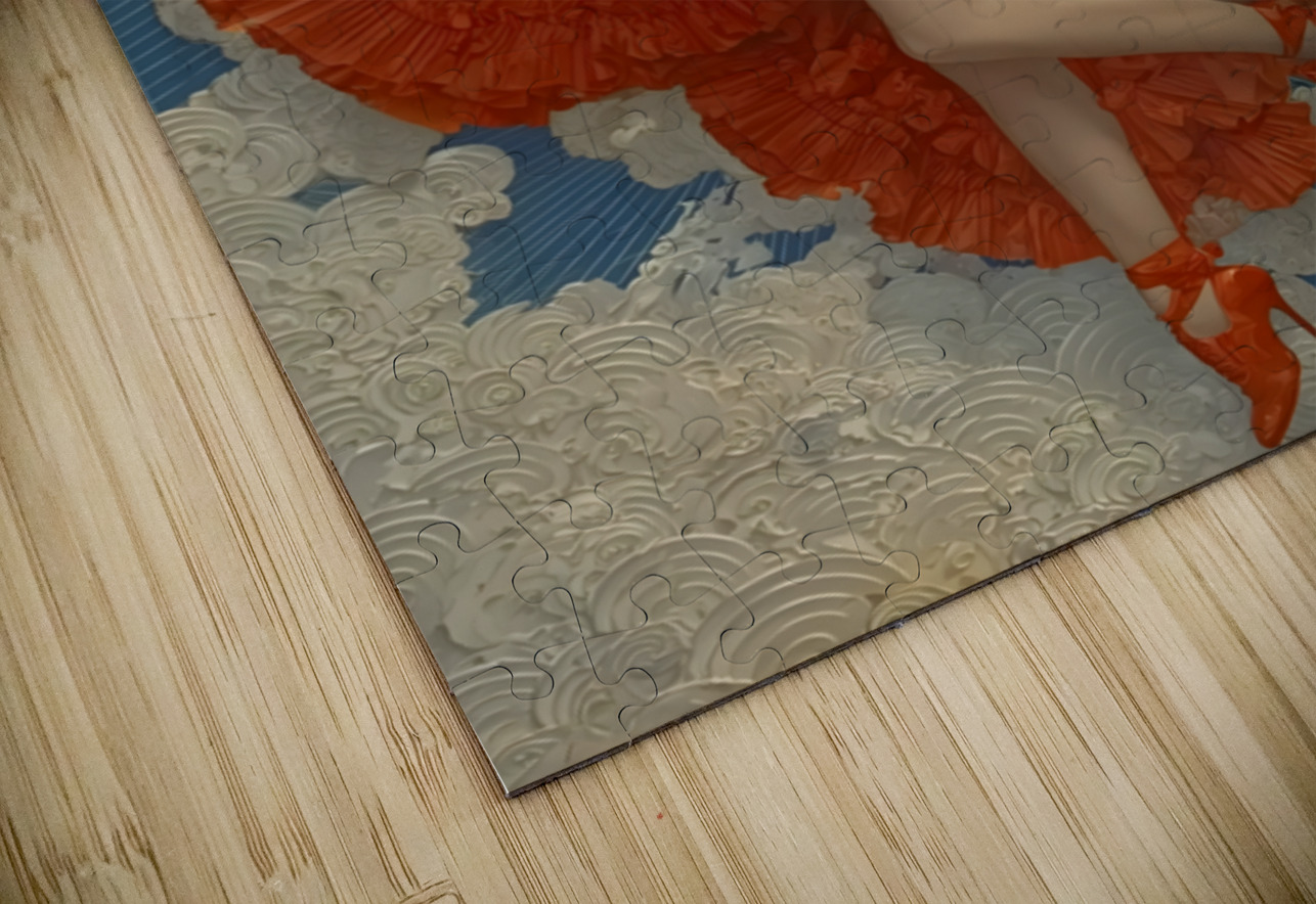 Dancing with the Sky – Vintage Dance Poster Art Print Savage Art Prints Puzzle