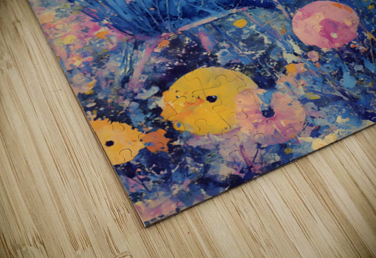 Una Copa en el Jardin – A Glass in the Garden Vintage Poster Art Print Savage Art Prints Puzzle