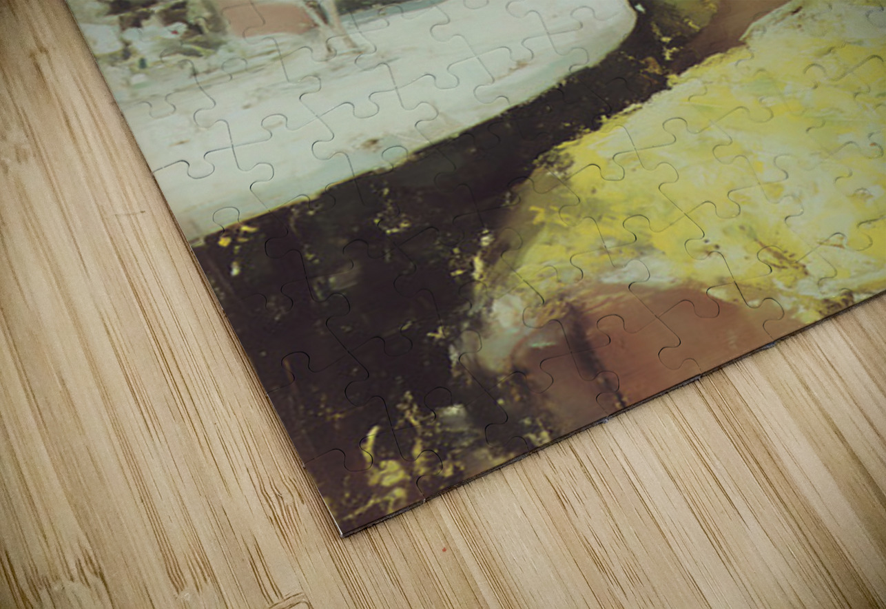 Parisian Joy Portrait – Vintage French Art Print Savage Art Prints Puzzle