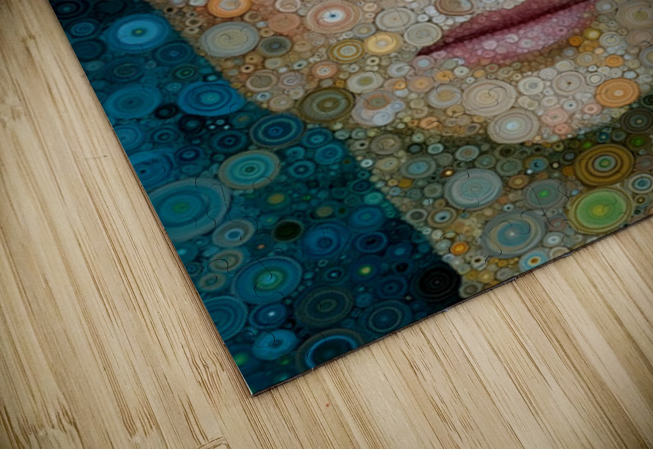 Circular Mosaic Portrait – Women’s Portrait Art Print Savage Art Prints Puzzle