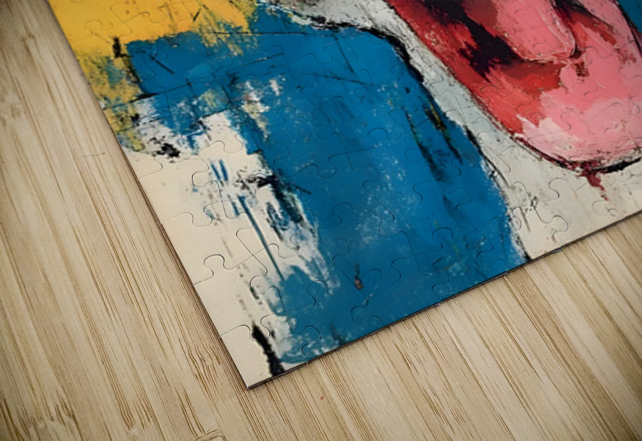 Quack Attack – Abstract Animal Portrait Print Savage Art Prints Puzzle