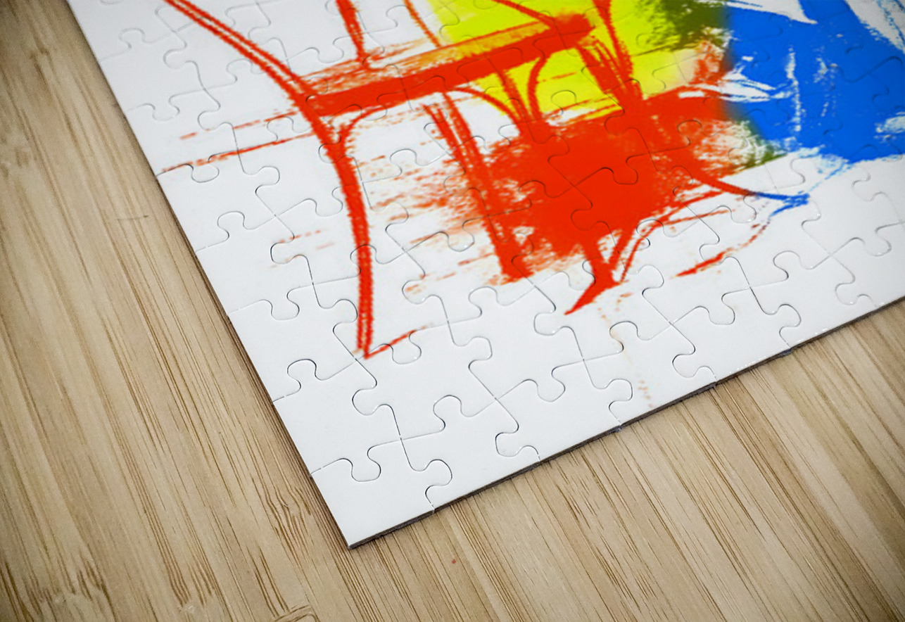 Cafe Chromatique – Modern Abstract Gentleman Print Savage Art Prints Puzzle