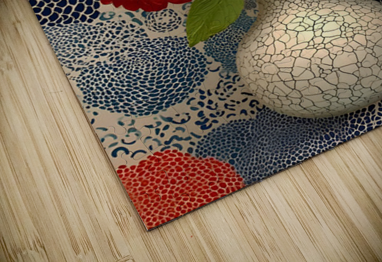 Cracked Bloom – Modern Dahlia Study Print Savage Art Prints Puzzle