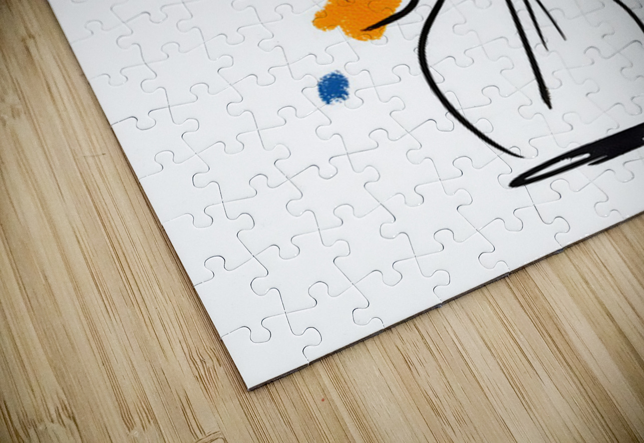 Joyful Lines – Modern Abstract Bouquet Print Savage Art Prints Puzzle