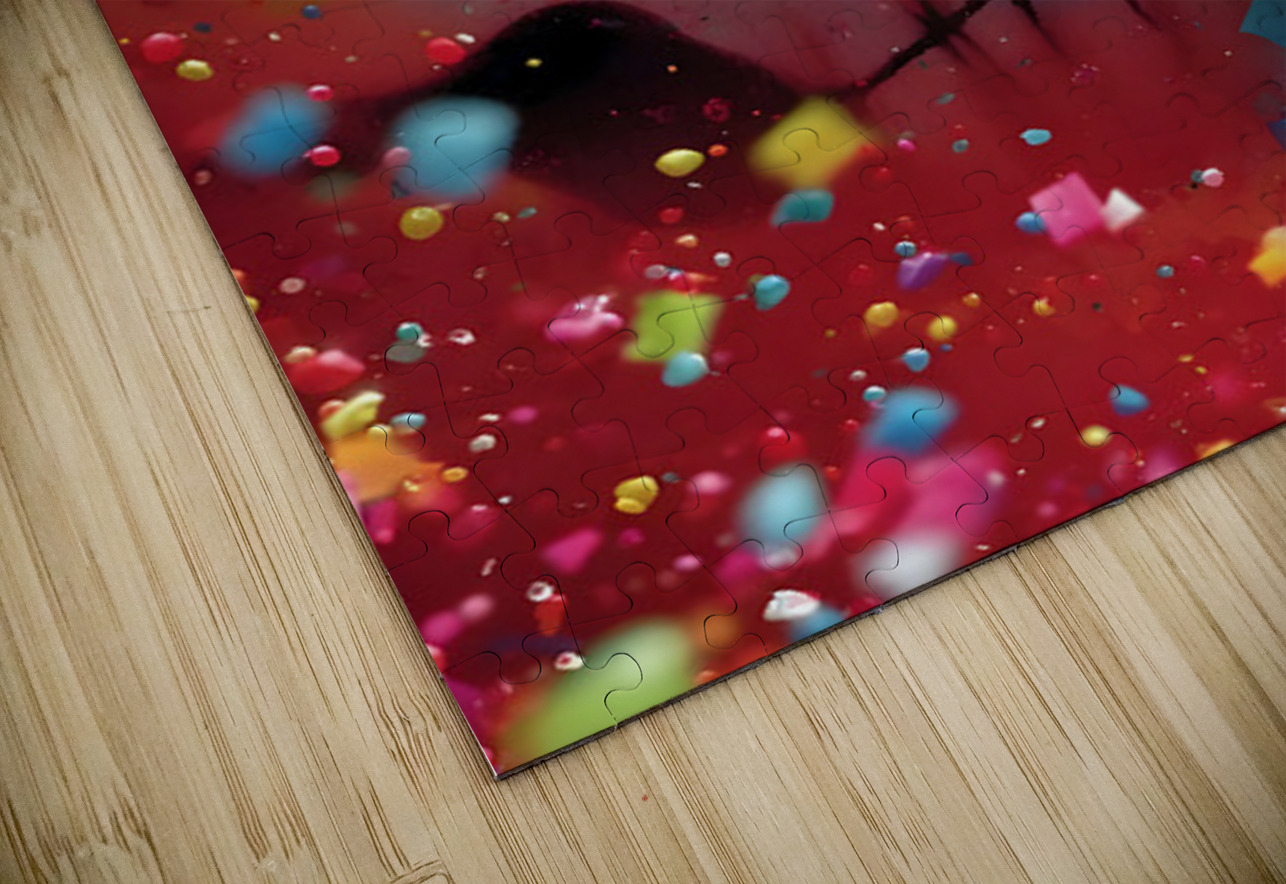 Crimson Skull – Abstract Sugar Skull Art Print Savage Art Prints Puzzle