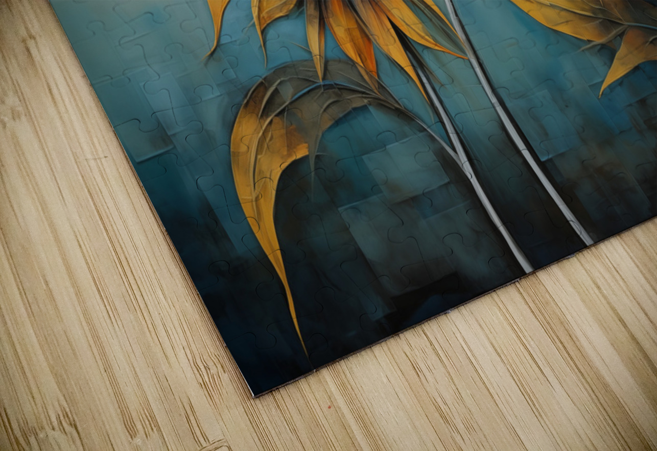 Flamboyant - Bold Sunflower Art Prints Savage Art Prints Puzzle