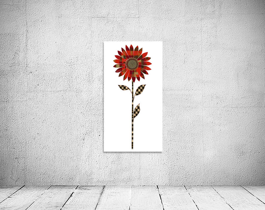 Plaid Botanica 22 - Contemporary Floral Art Prints Wall Preview