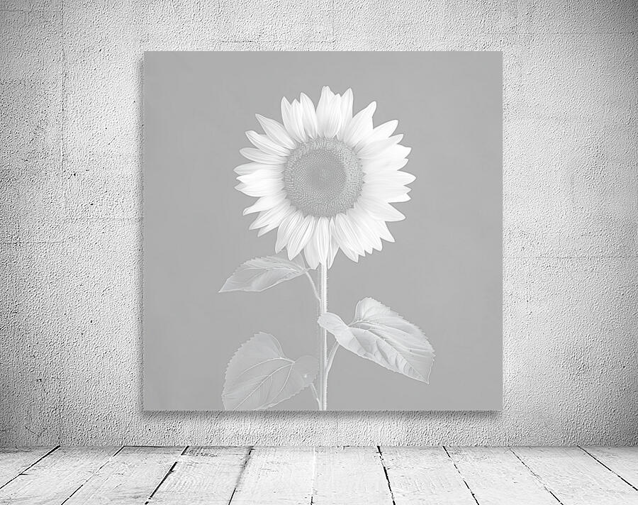 Sunflower Selfie 6 - Sunflower Portrait Art Prints Wall Preview