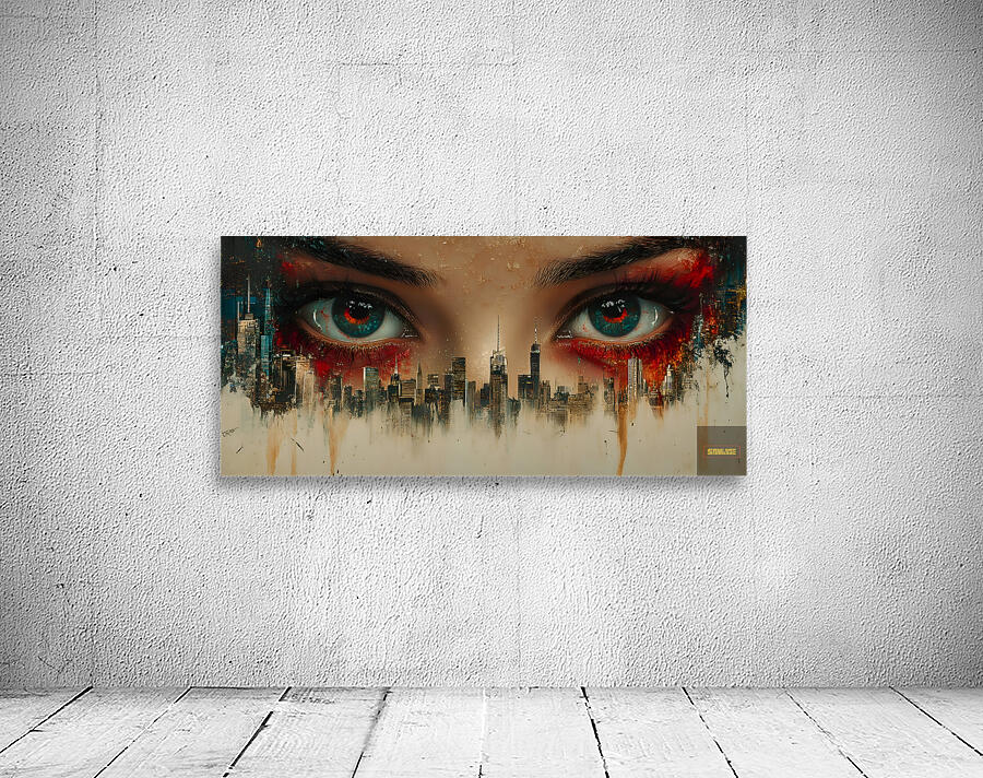 I See Therefore You Are - Surreal Eye Portrait Art Prints Wall Preview