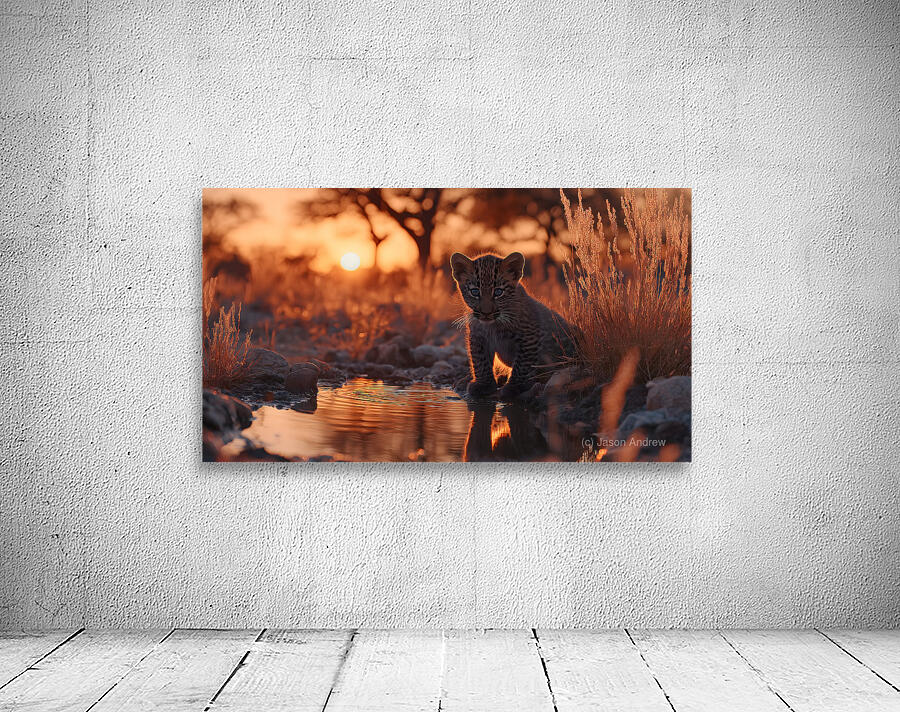 The Gaze – Wildlife Portrait Art Print Wall Preview