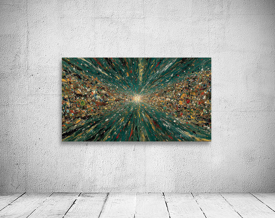 Infinity Stream – Cosmic Abstract Art Print Wall Preview
