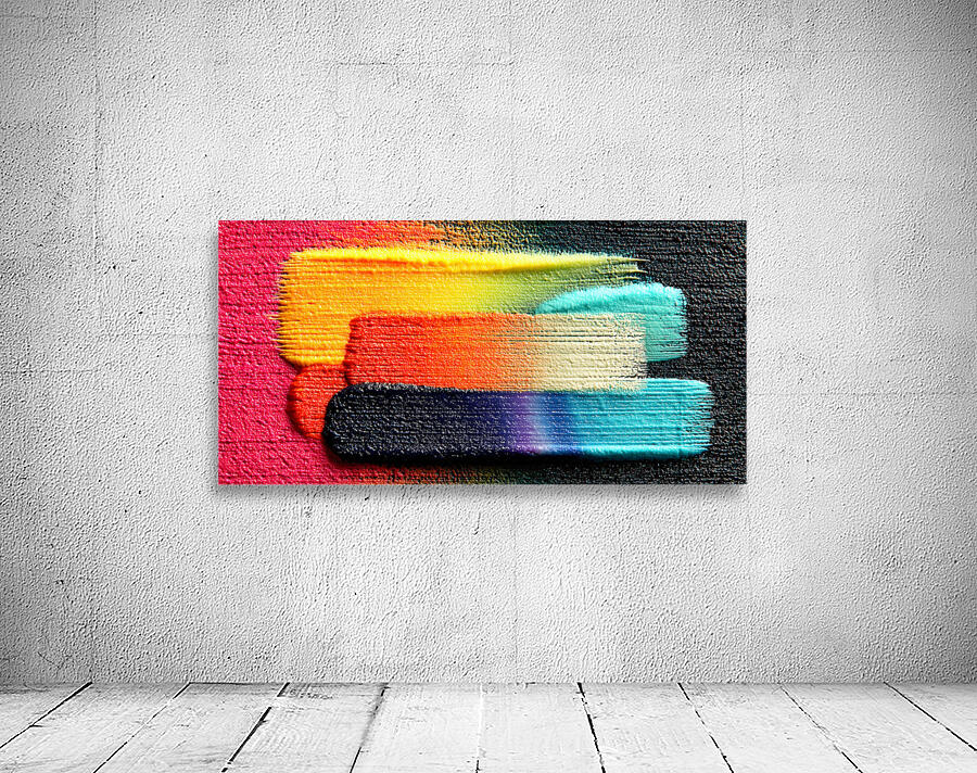 XXL Brushstrokes – Bold Abstract Print Wall Preview