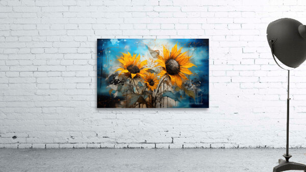 Nanci Ann – Sunflower Field Art Print Wall Preview