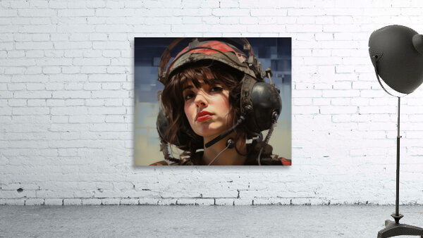 Woman Of War - Modern Valkyrie Portrait Art Prints Wall Preview